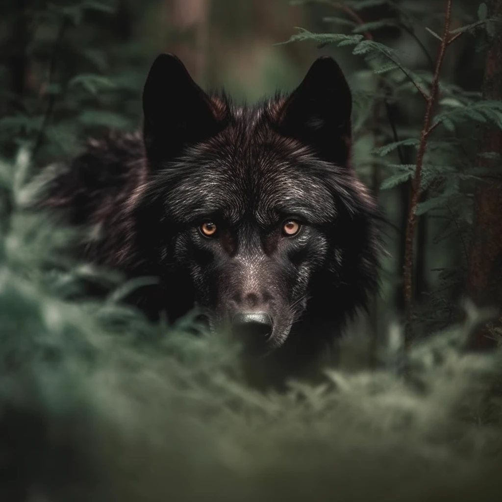 Black Wolf Forest Hunt