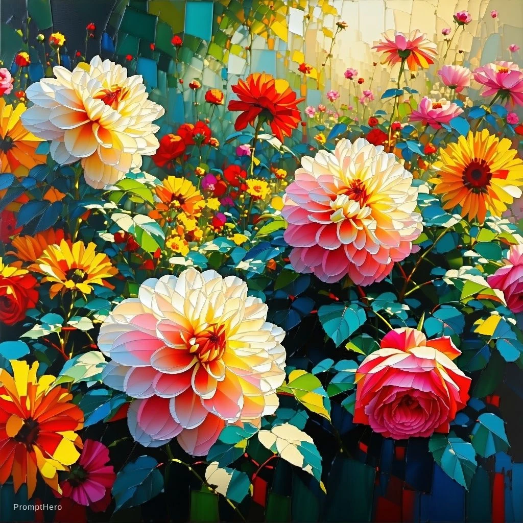 Summer Garden Floral Acrylic