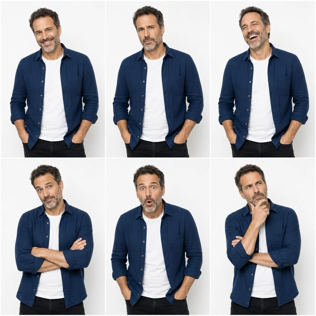 Man Portrait Studio Expression