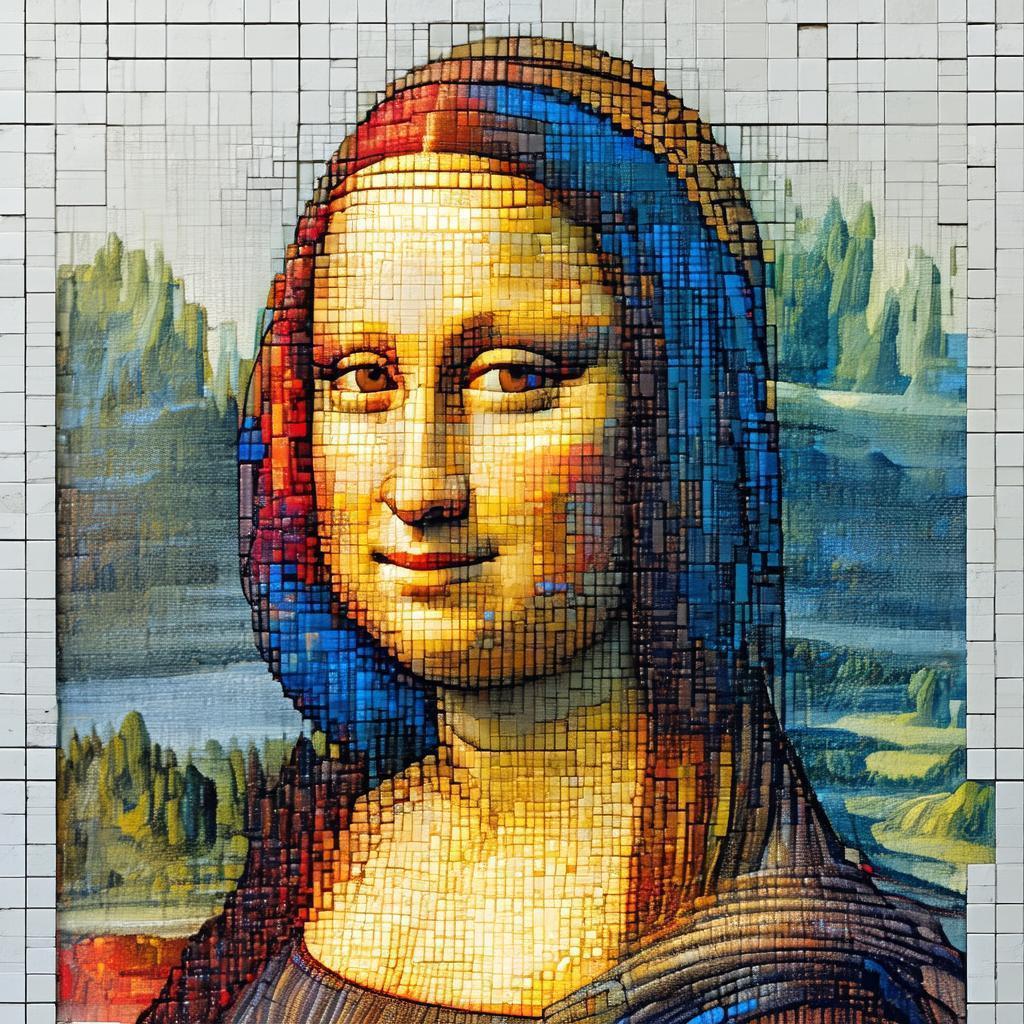 Mona Lisa Deconstructed in Scientific Pixels