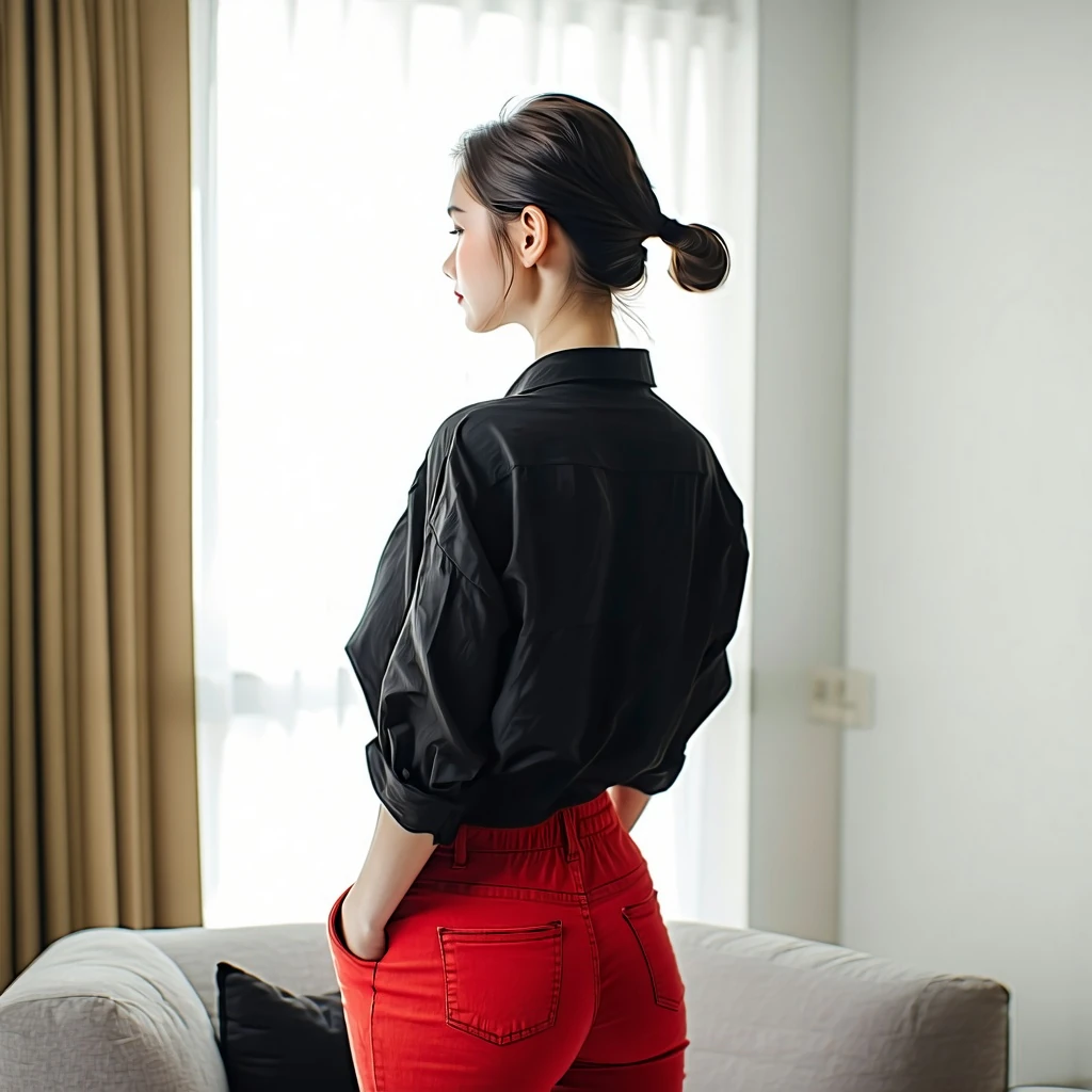 Confident Woman Fashion Back