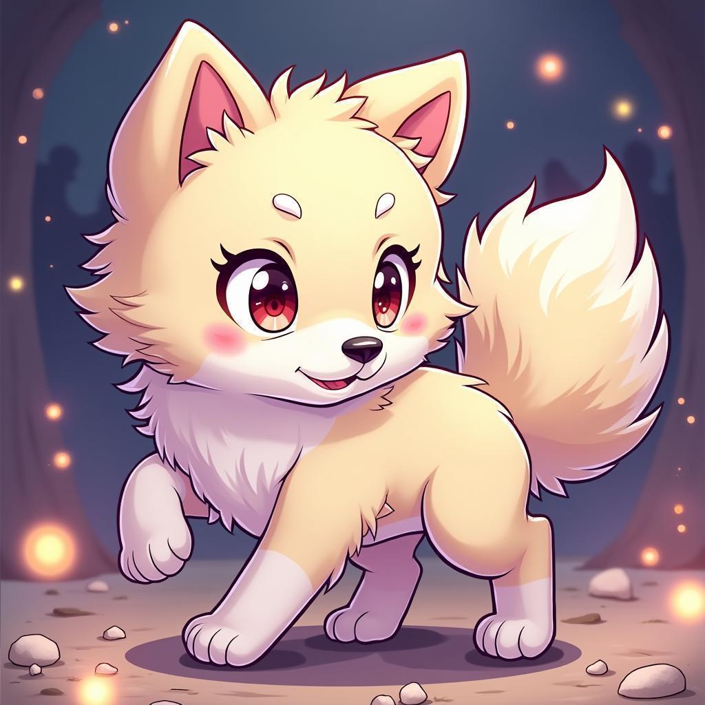 Fluffy Samoyed Stars in Anime Comic Cover
