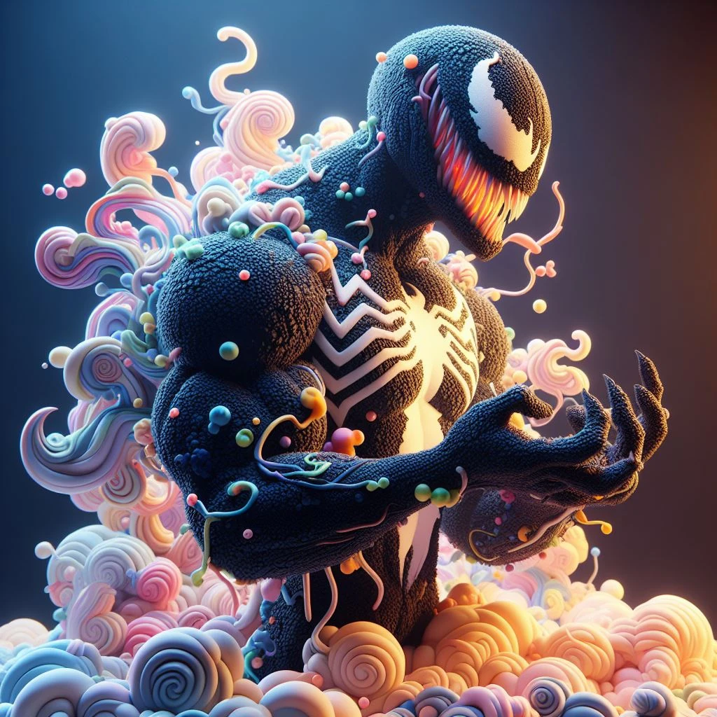 Venom Comic Character 3D