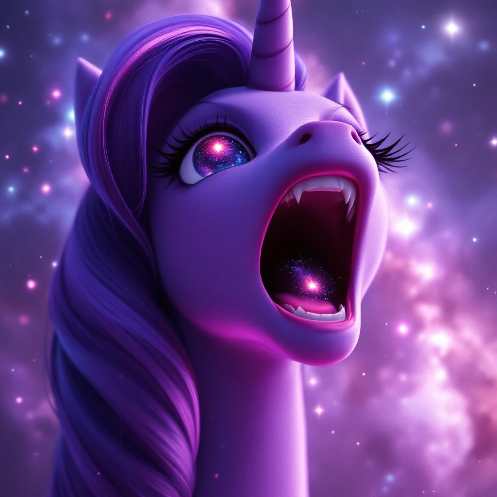 Pony Galaxy Surreal Illustration