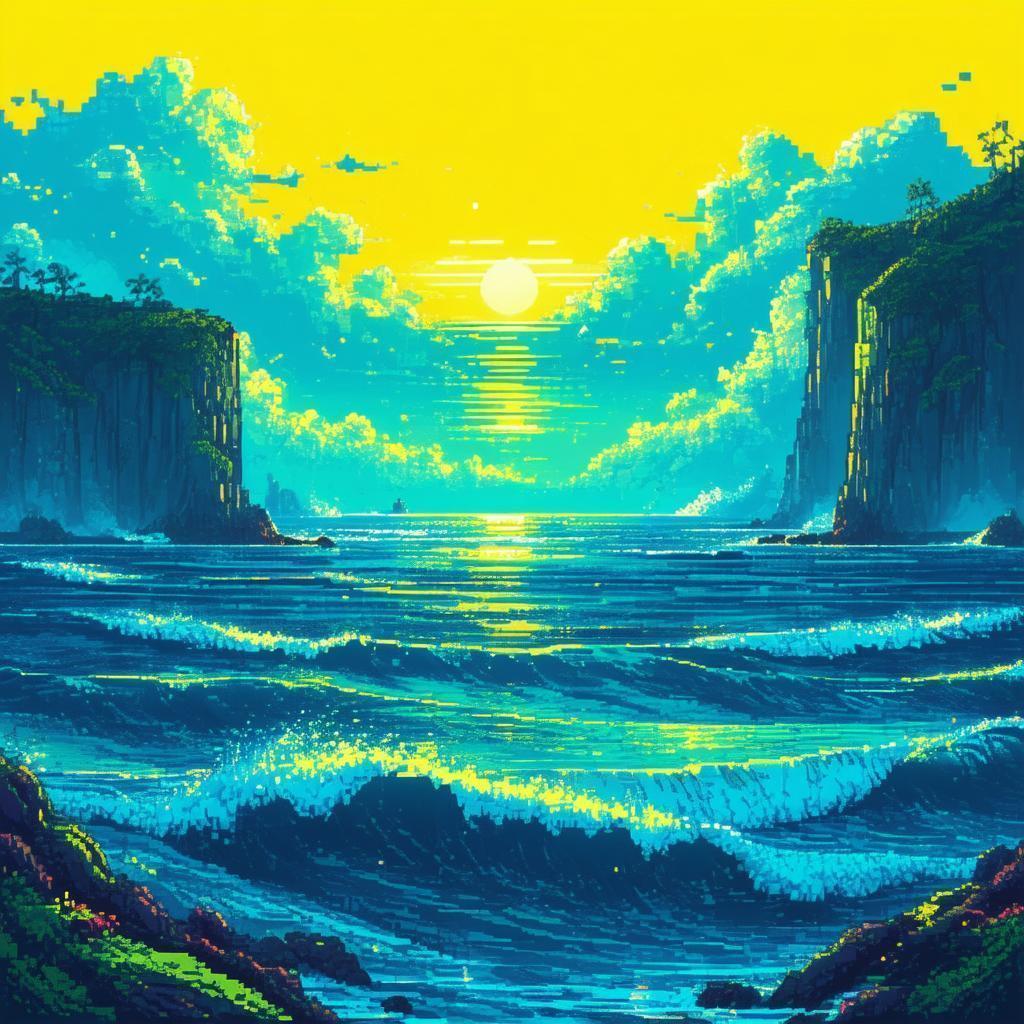 Pacific Ocean Turned Yellow in Pixels