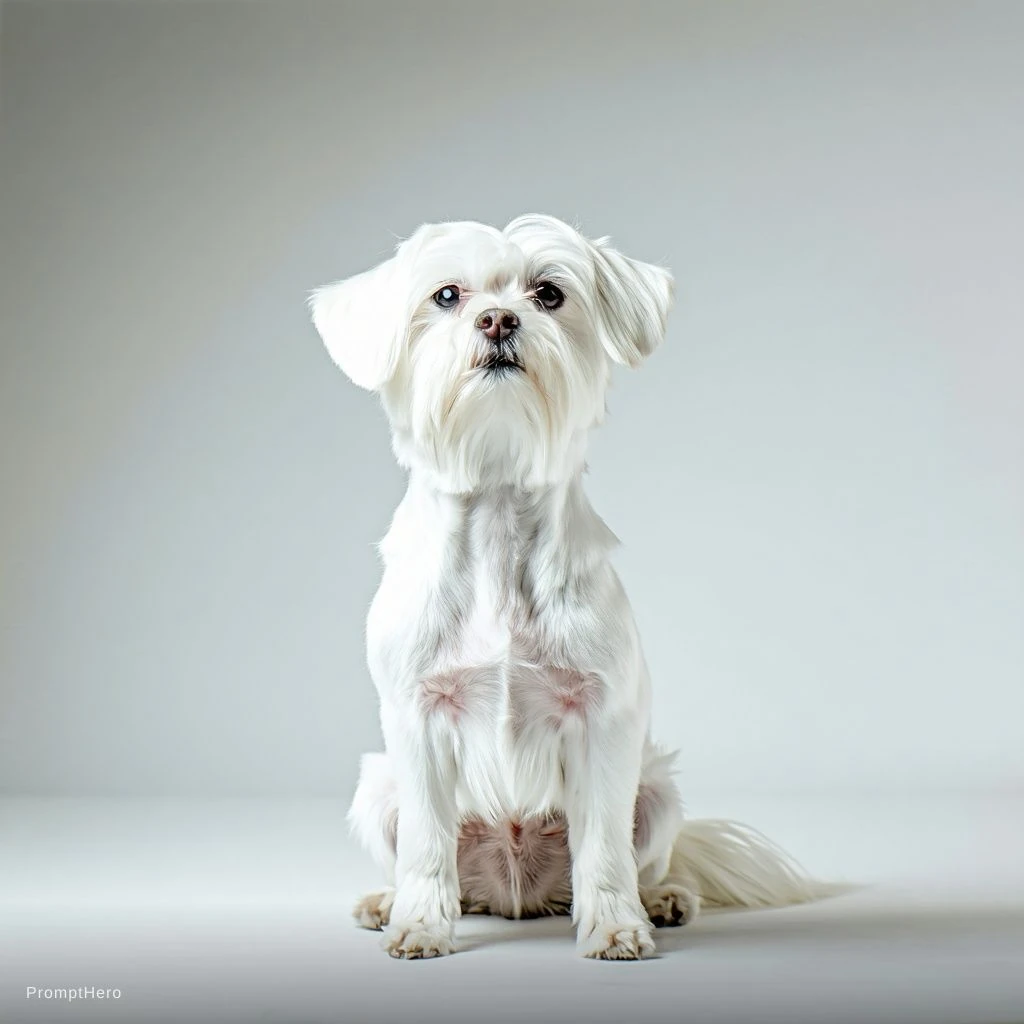 Maltese Dog Woman Hybrid
