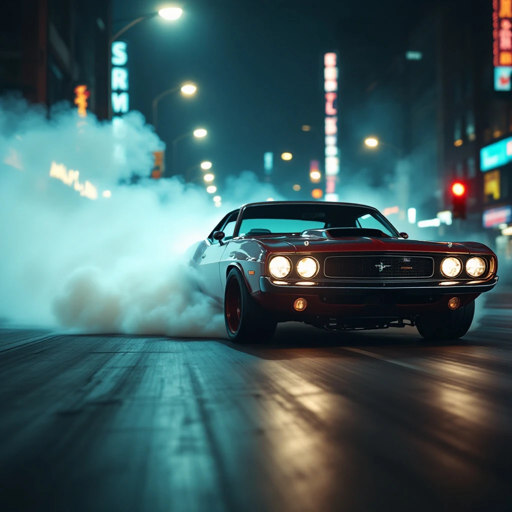 Muscle Car Burnout Night
