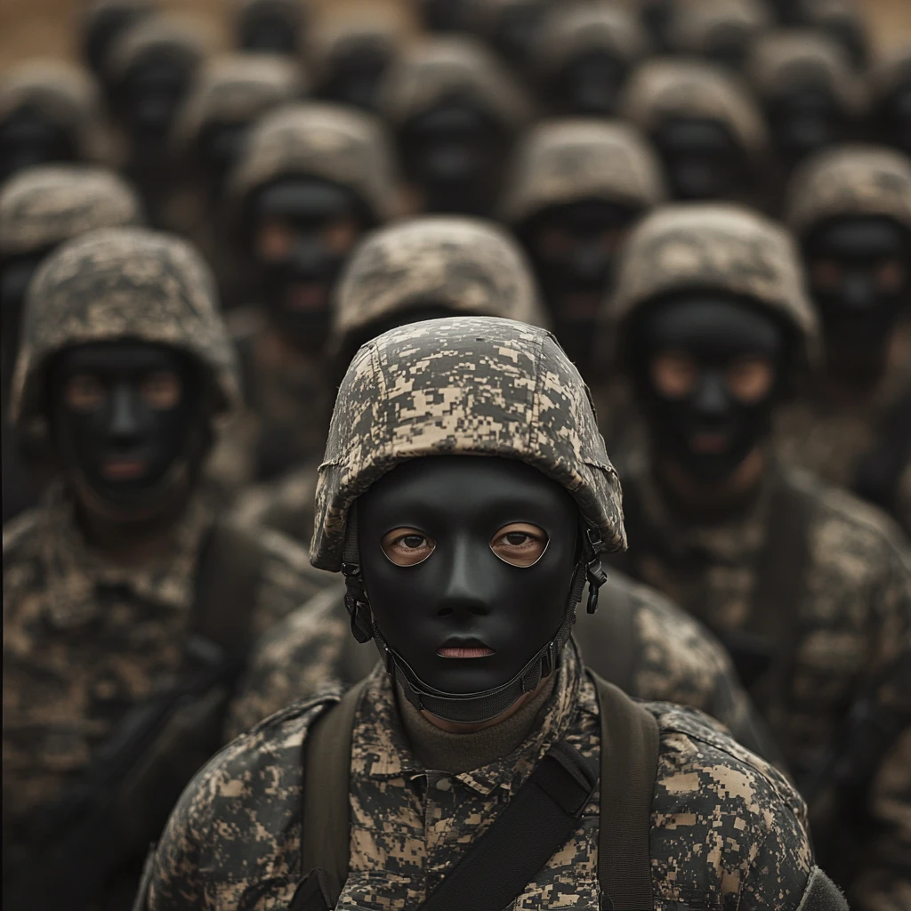 Military Squad Group Portrait