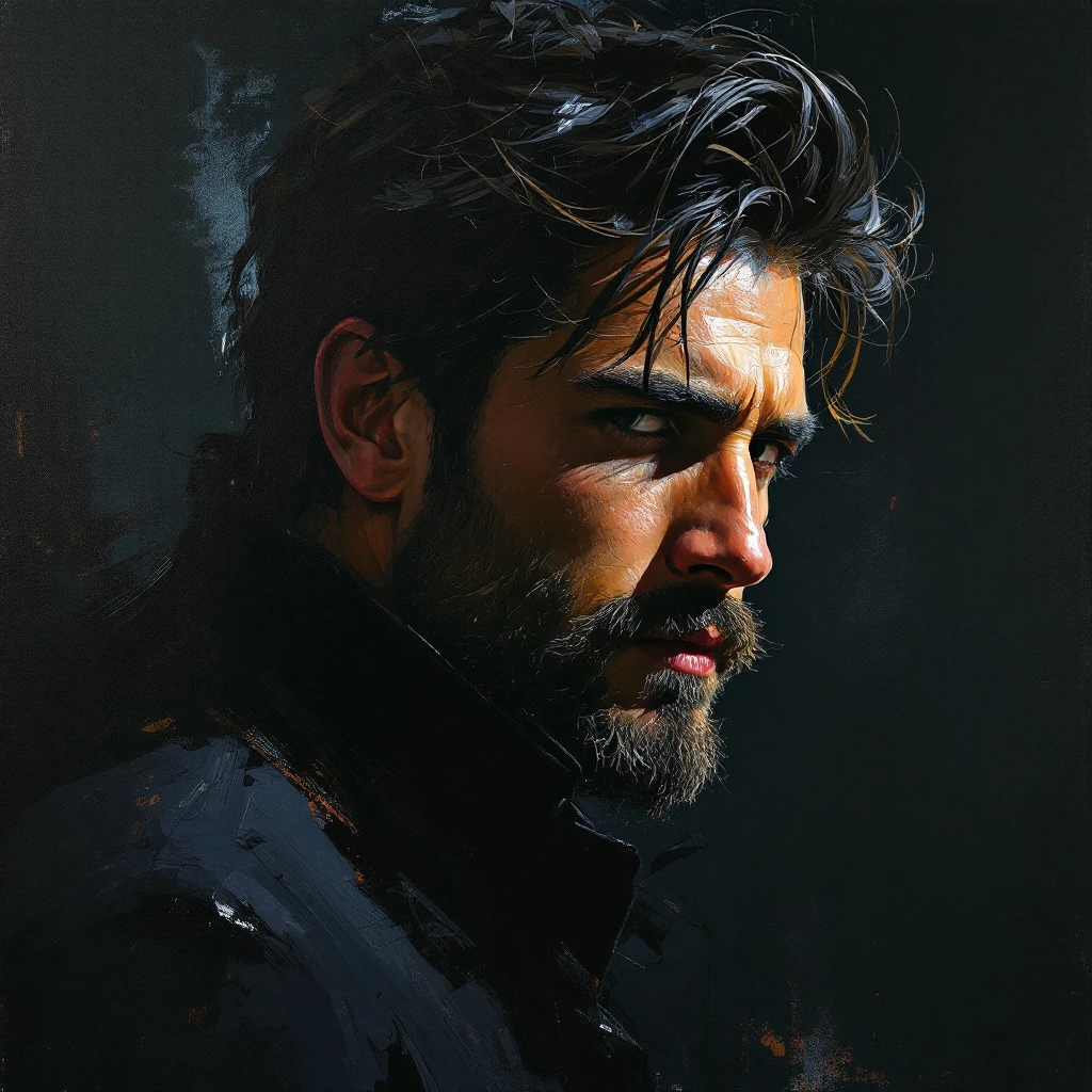 Man Portrait Cinematic Elegance