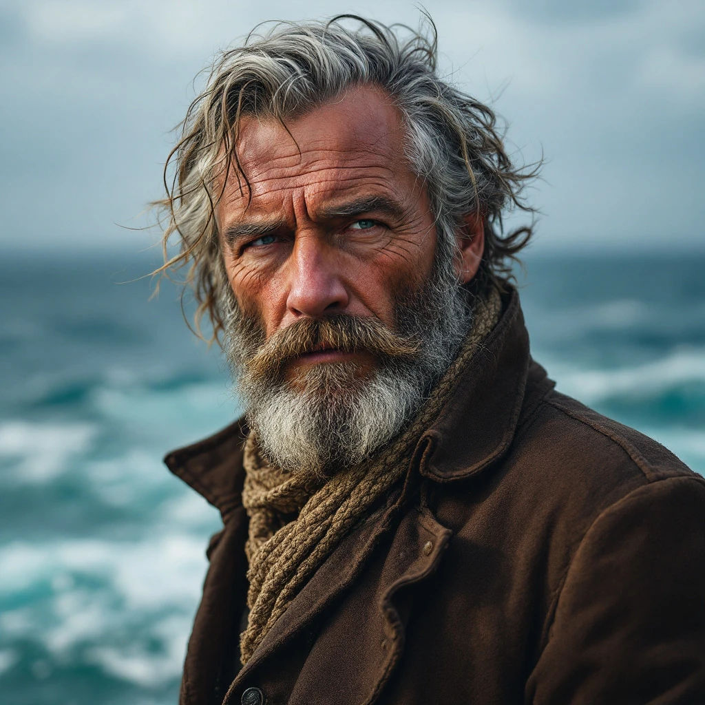 Rugged Seaman Well Dressed Portrait