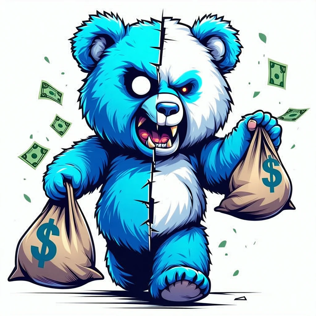 Badass Teddy Bear Streetwear Graphic