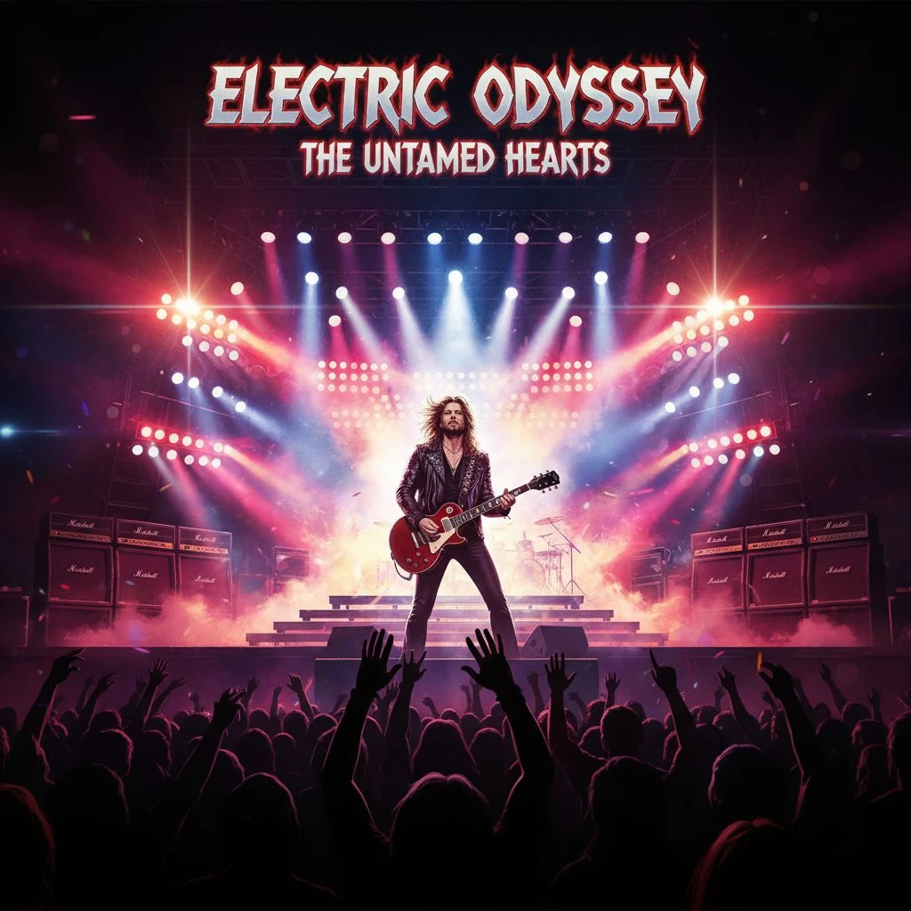 Rock Album Singer Stage Epic Lights