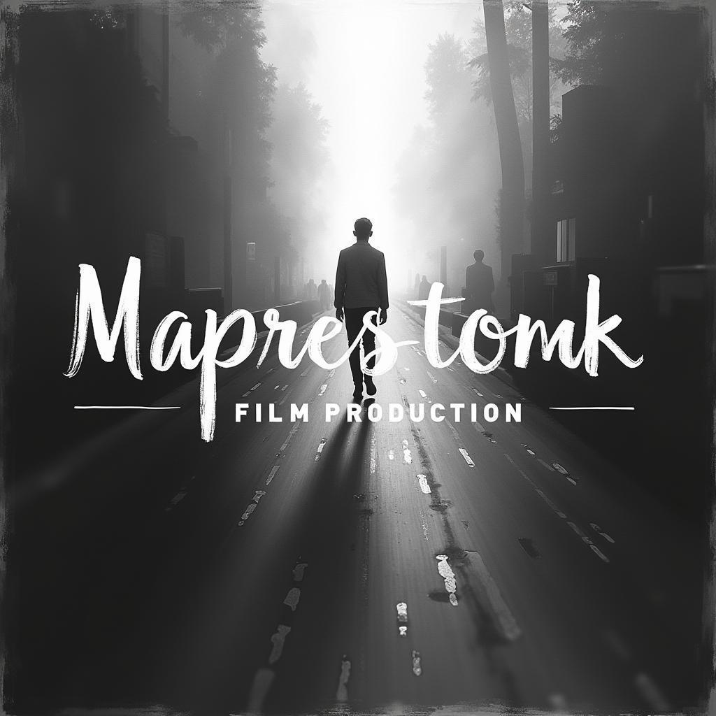 Impressionist Film Logo in Black and White