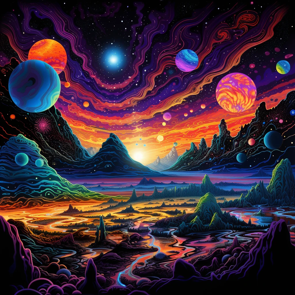 Black light art