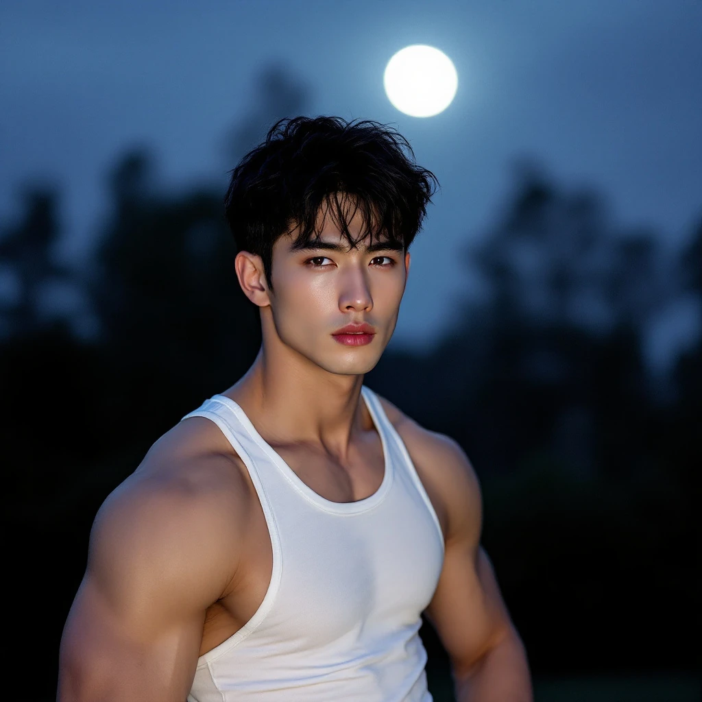 Korean Model Moonlit Park