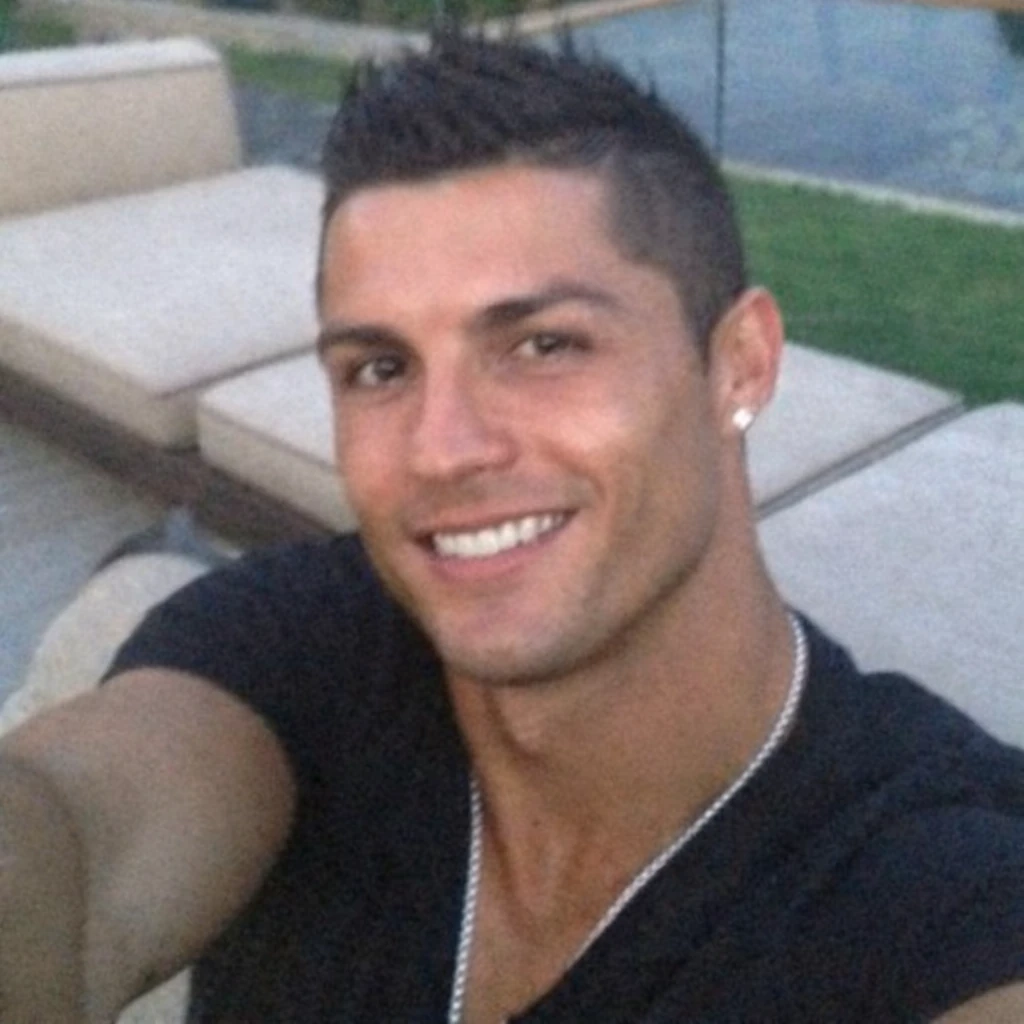 Cristiano Ronaldo Selfie Portrait Casual