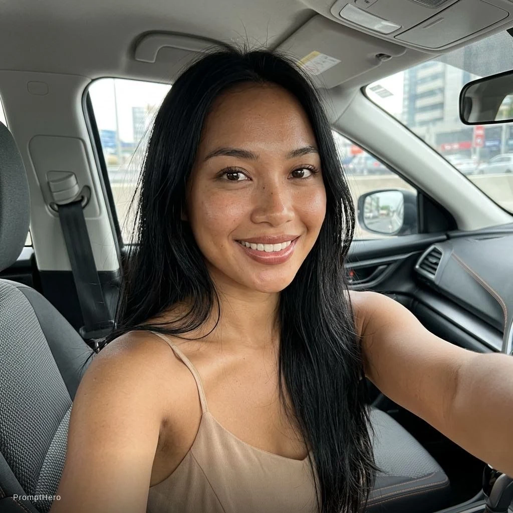 Car Selfie Genuine Smile