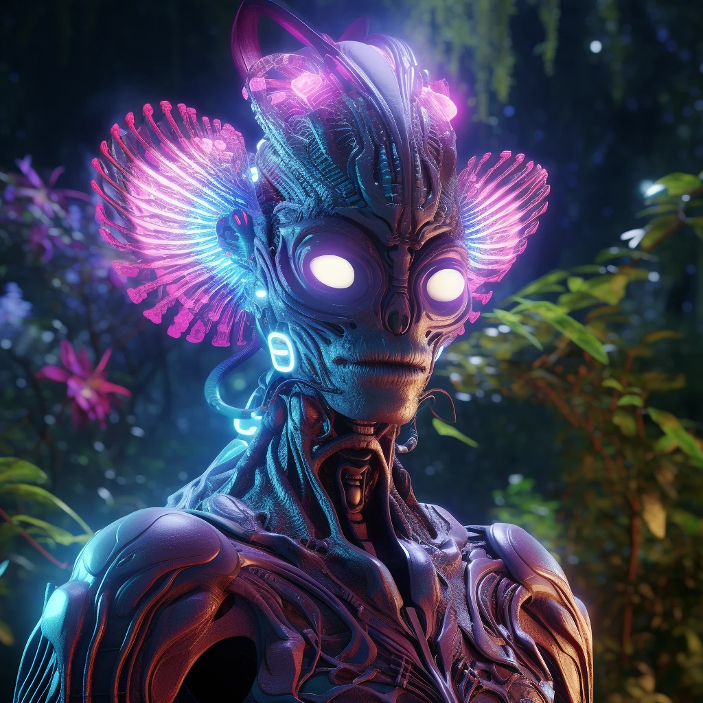 Gothic Creature Forest Bioluminescent
