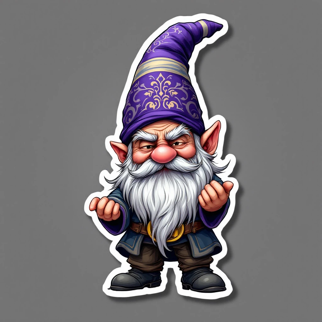 Gnome Character Cartoon Sticker