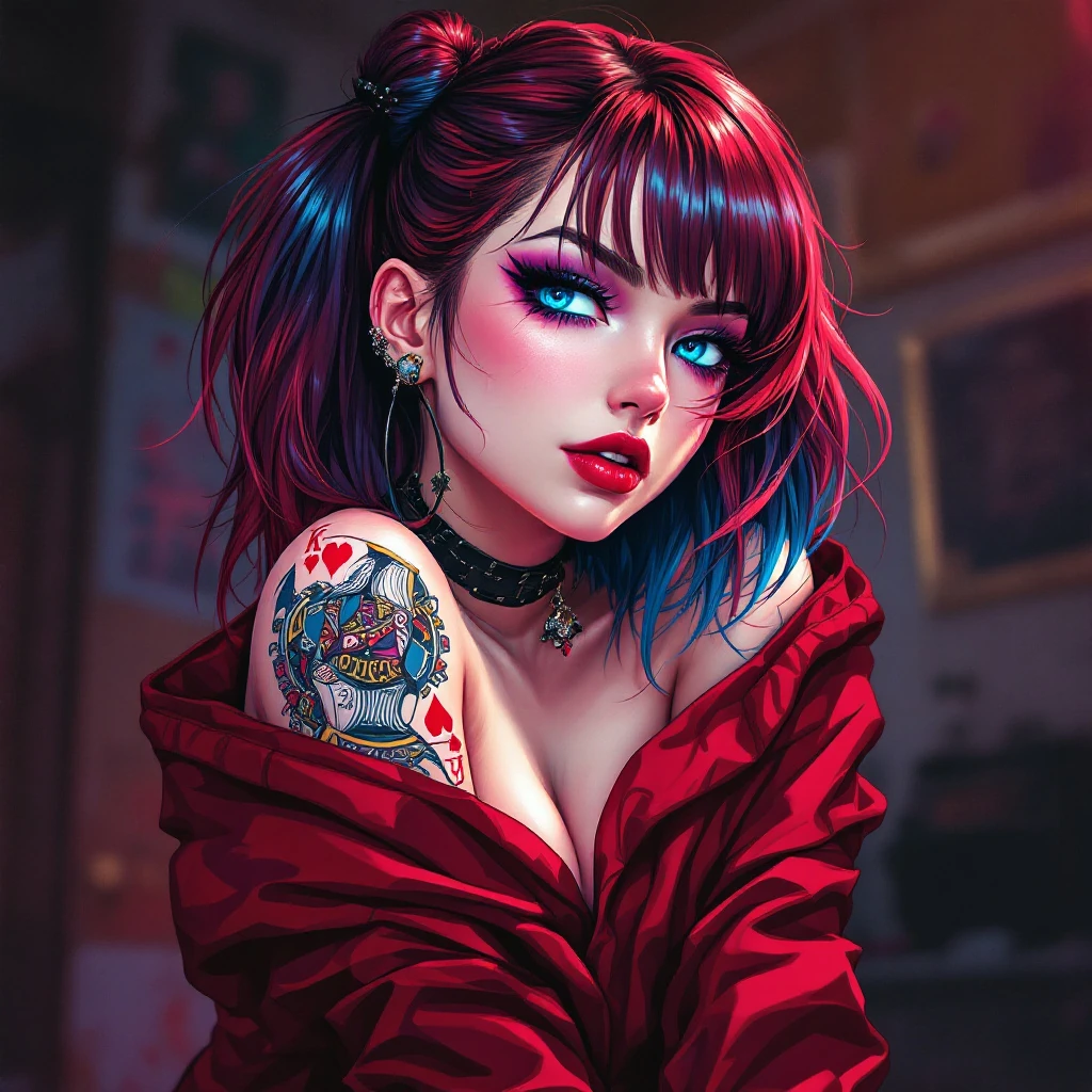 Miko Glitch Arcade Cyberpunk