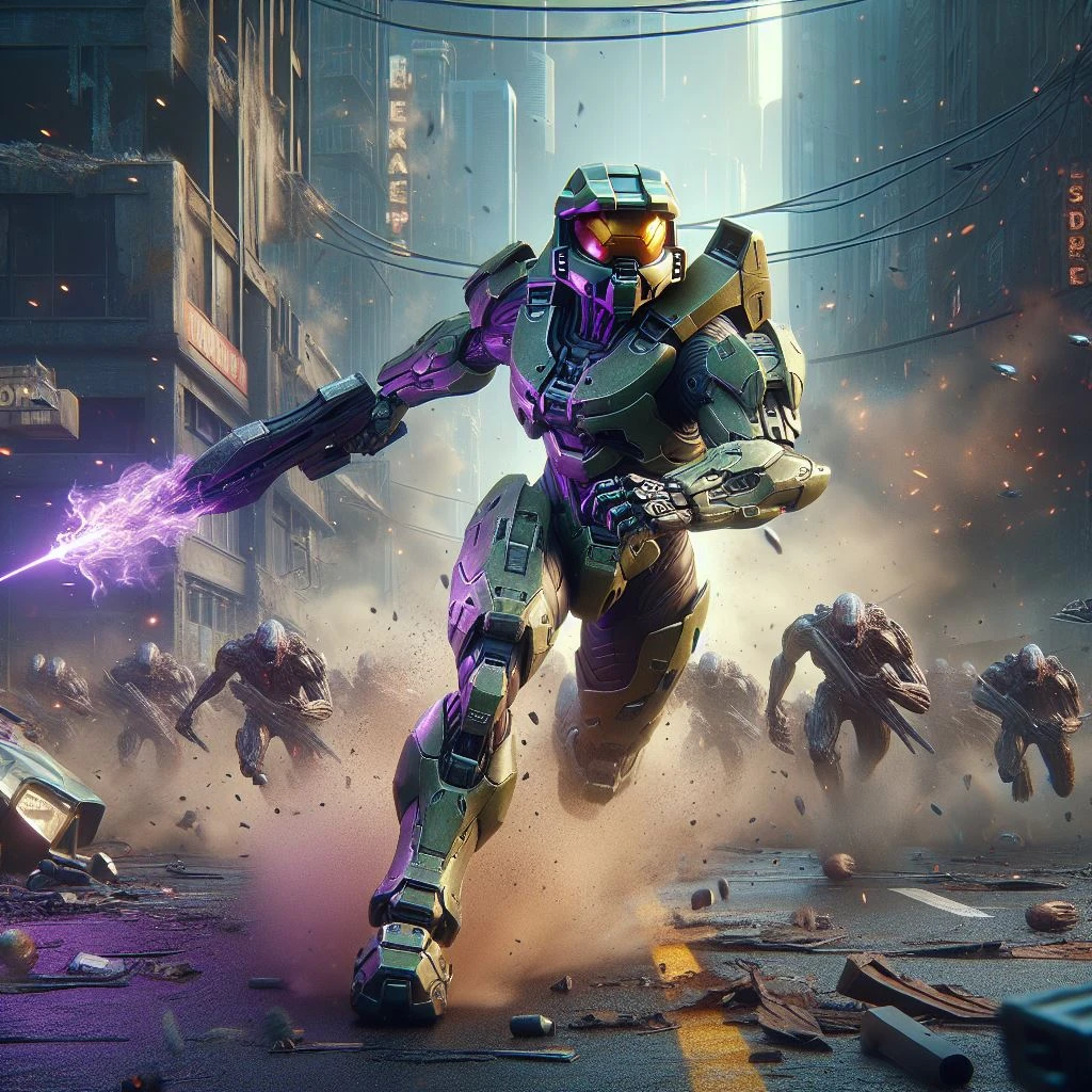 Female Warrior Alien Battle