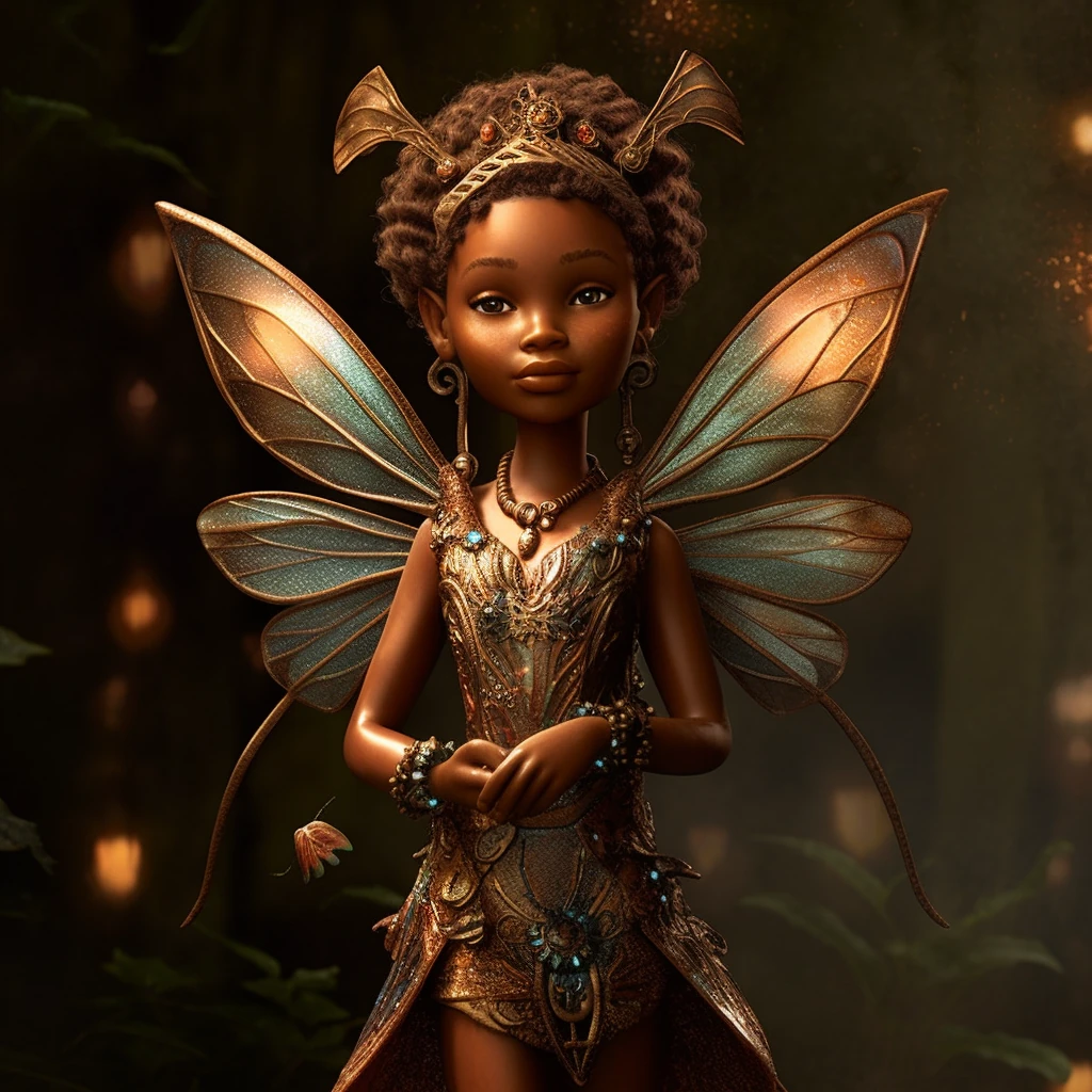 Fairy Girl Dragonfly Wings