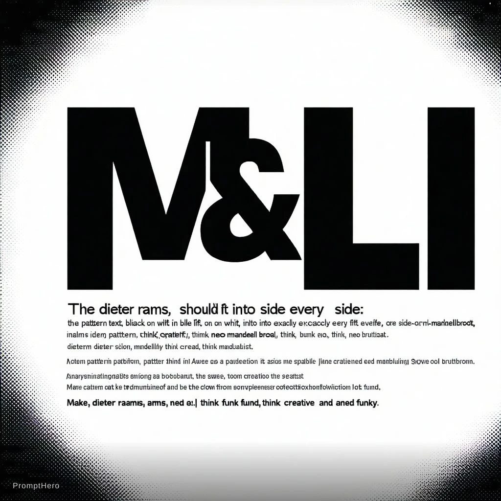 M&L Mandelbrot Funk Neo Brutalist Pattern