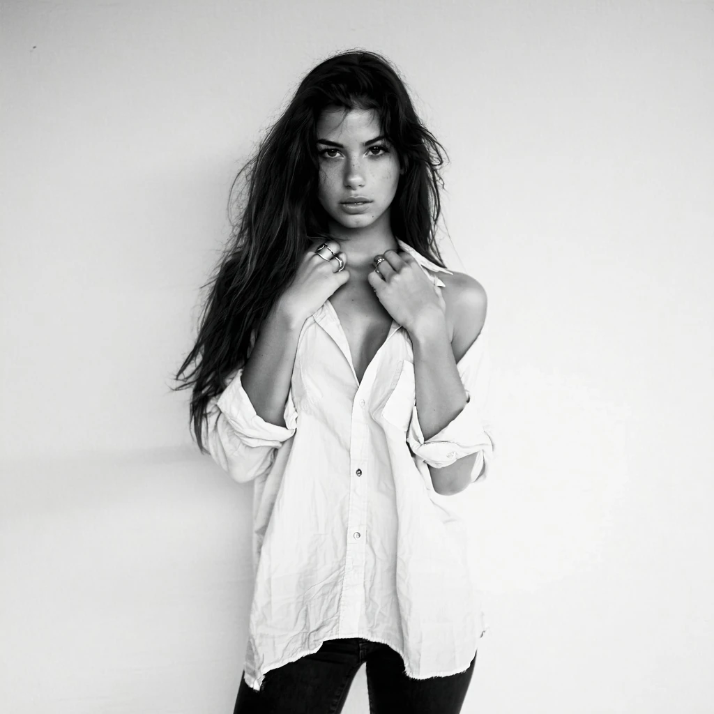 Black White Portrait Minimalist