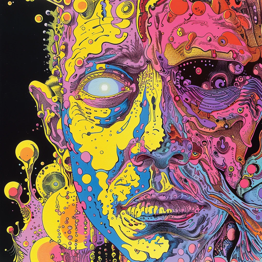 Psychedelic Nightmare Melted Surreal LSD