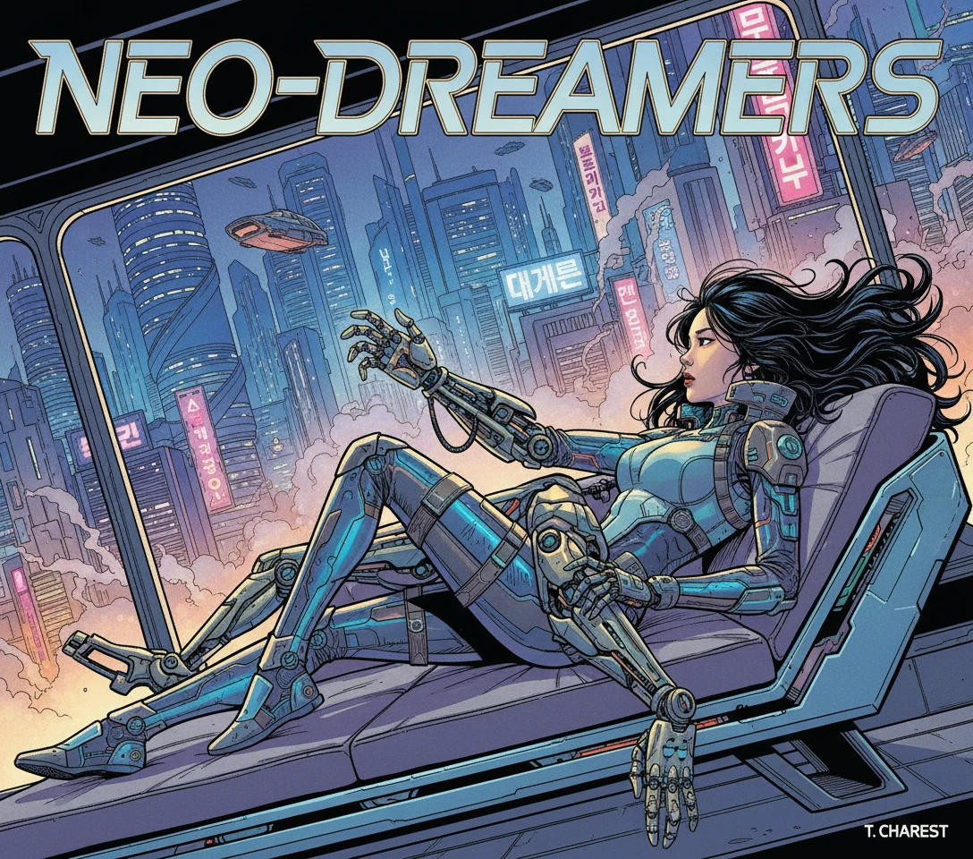 Woman Robot Comic Book Cyberpunk