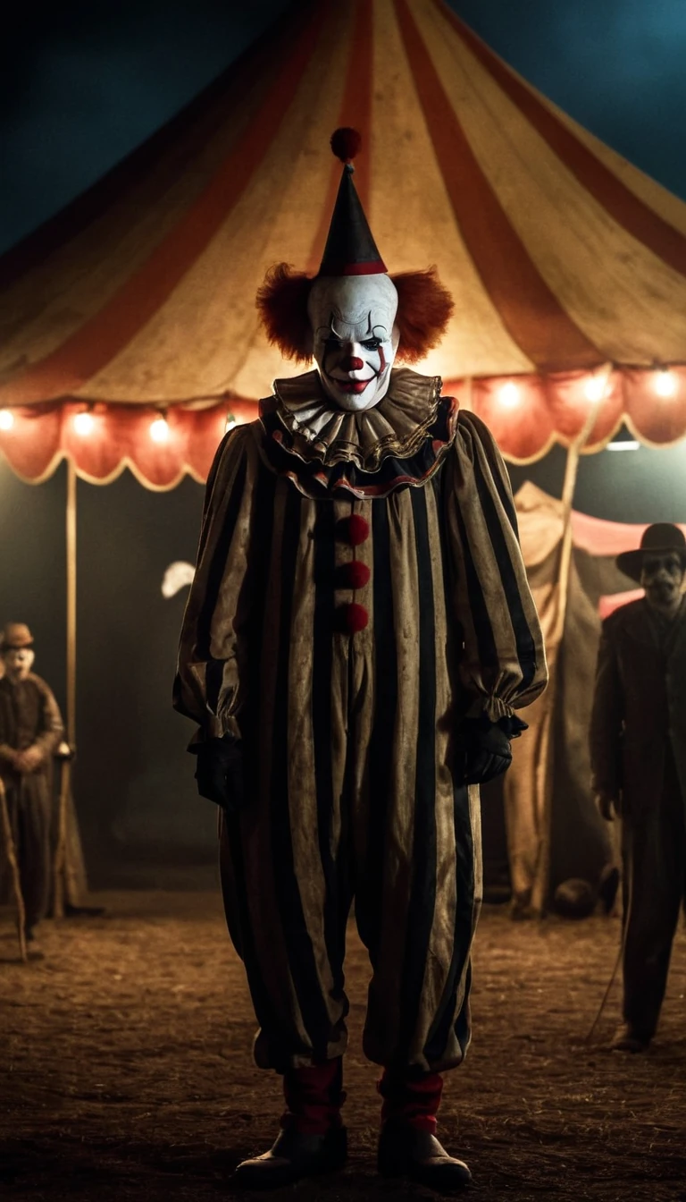 Clown Night Evil Front Circus Tent Highres