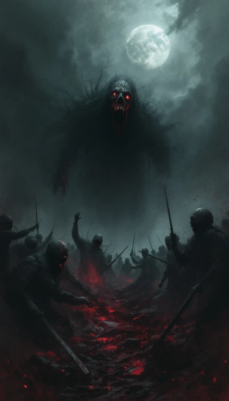 Digital Dark Fear Brutal Composition Terror Cries