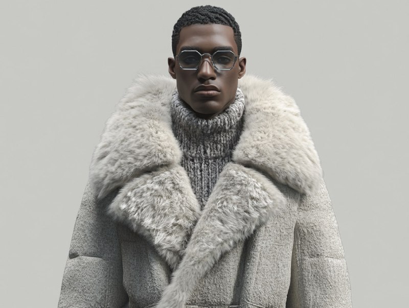 Front View Modern Monarch Winter Coat