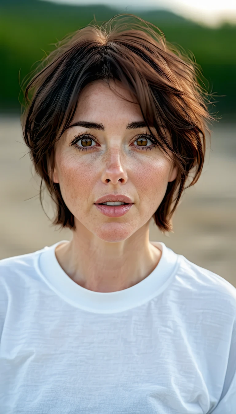 Woman White Eyes Portrait Magical Detailed Realistic
