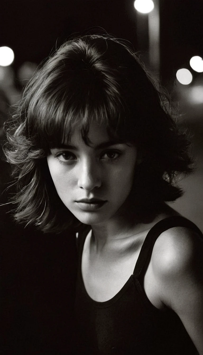 Woman Black Editorial Dark White Photography Style