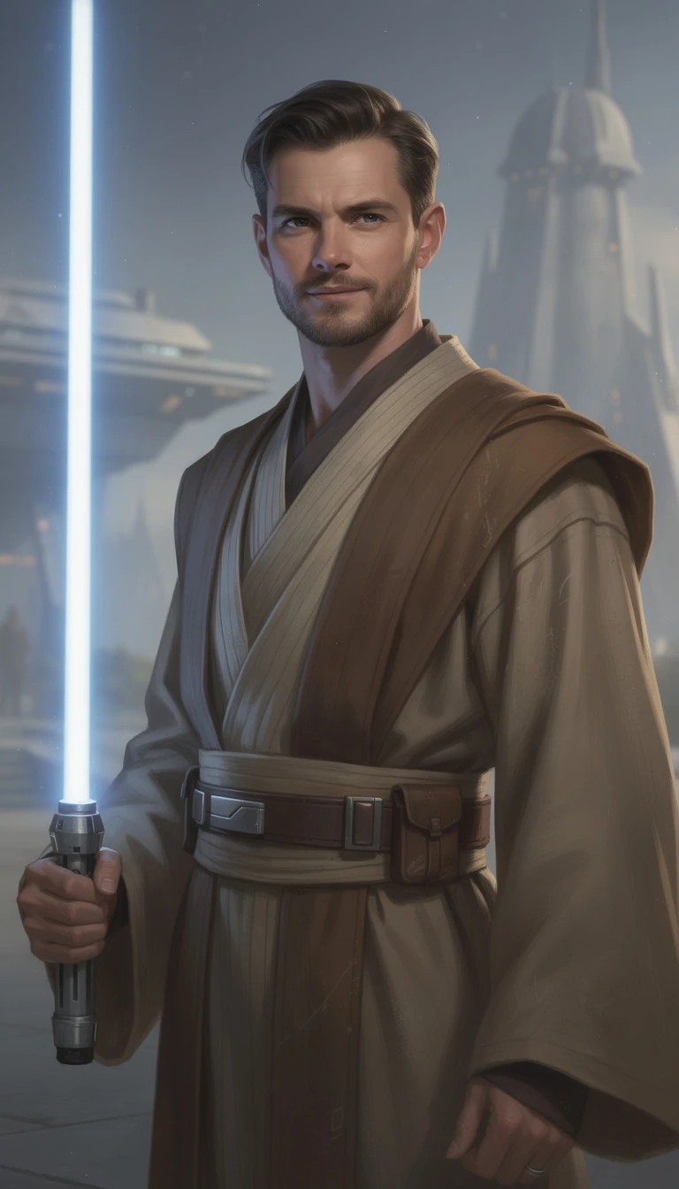 Jedi Knight Portrait Digital Painting
