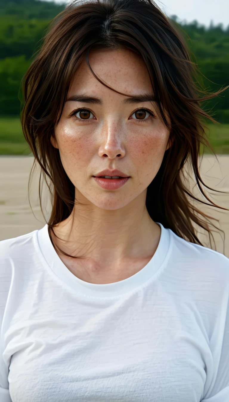 Korean Woman Portrait Outdoor Casual
