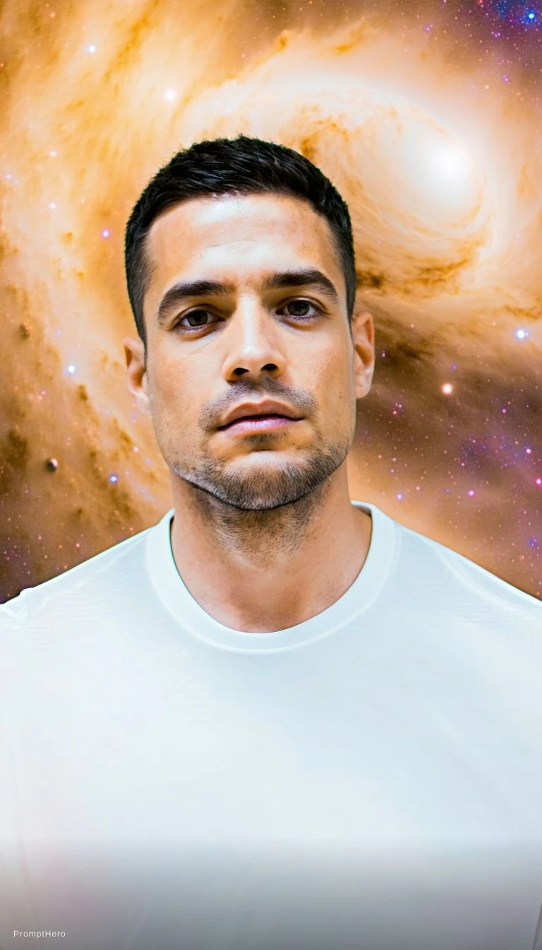 Male Model Fashion Show Space Universe
