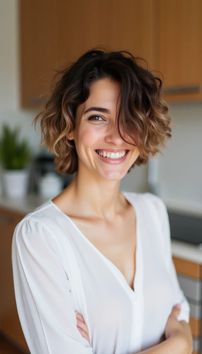 Woman Kitchen Portrait Natural Light