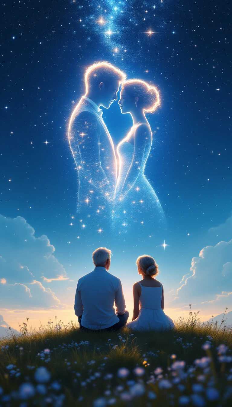 Celestial Romance Under Starlit Sky