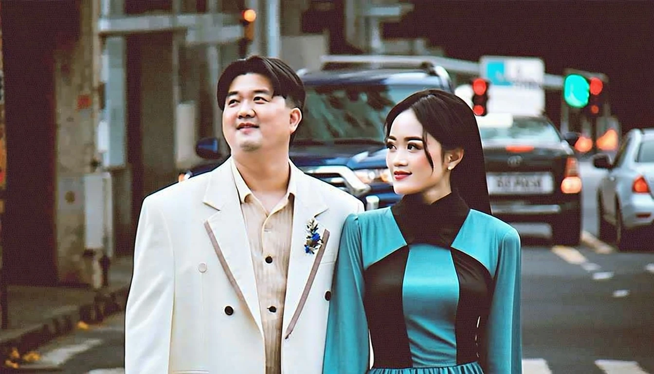 Couple 1990s Fashion Jakarta Street
