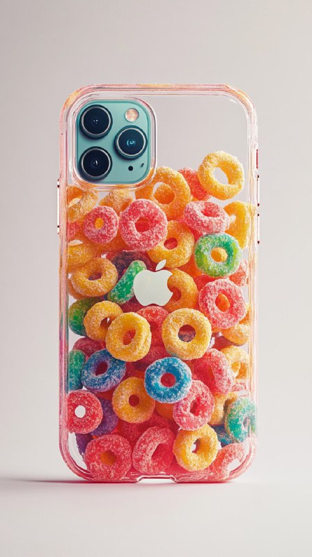 Photorealistic iPhone Case with Fruit Loops