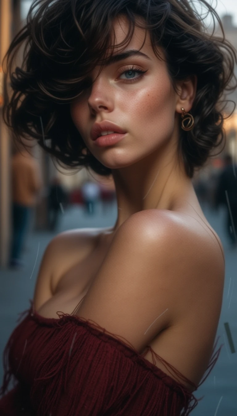 Woman Burgundy Urban Profile