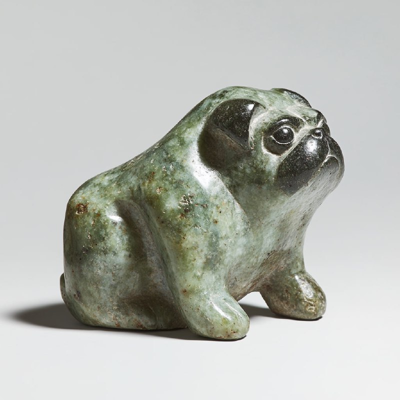 Olmec Stone Shaped Like Pug Dog