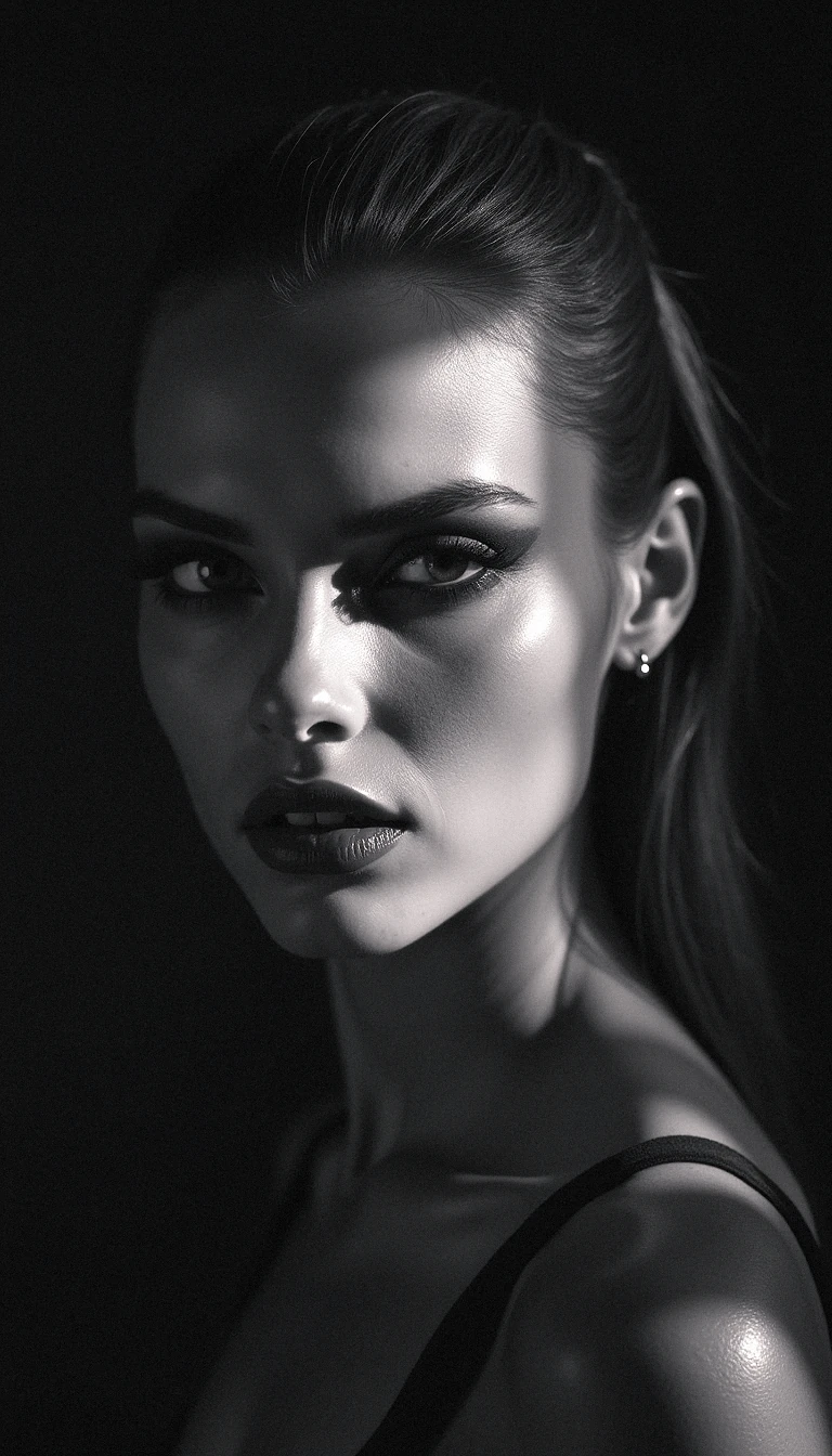 Woman Bold Makeup Dramatic