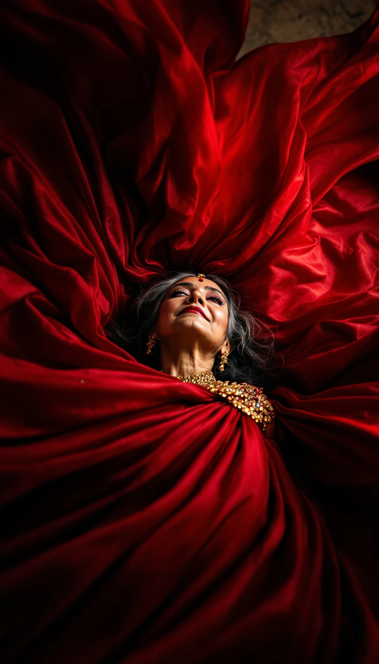 Indian Woman Saree Perspective