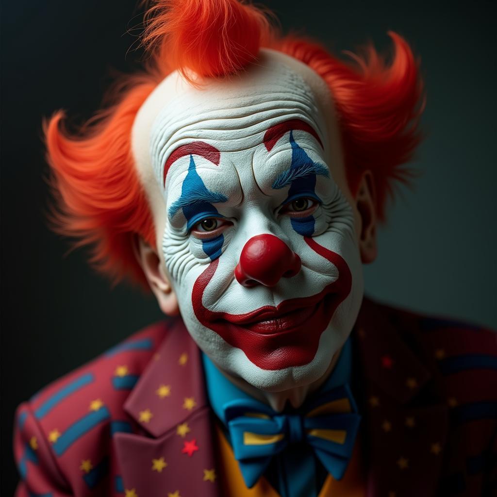 Hyper Real Portrait of a MAGA Clown