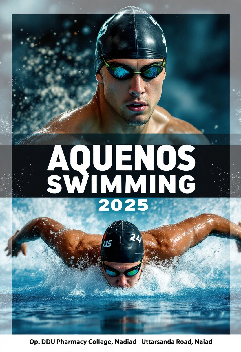 Swimming Sports Poster Athlete 2025