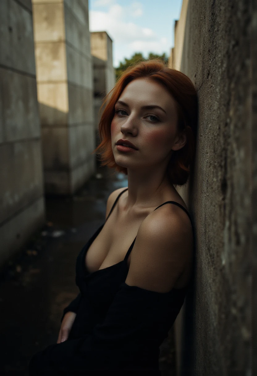 Redhead Concrete Fashion Moody