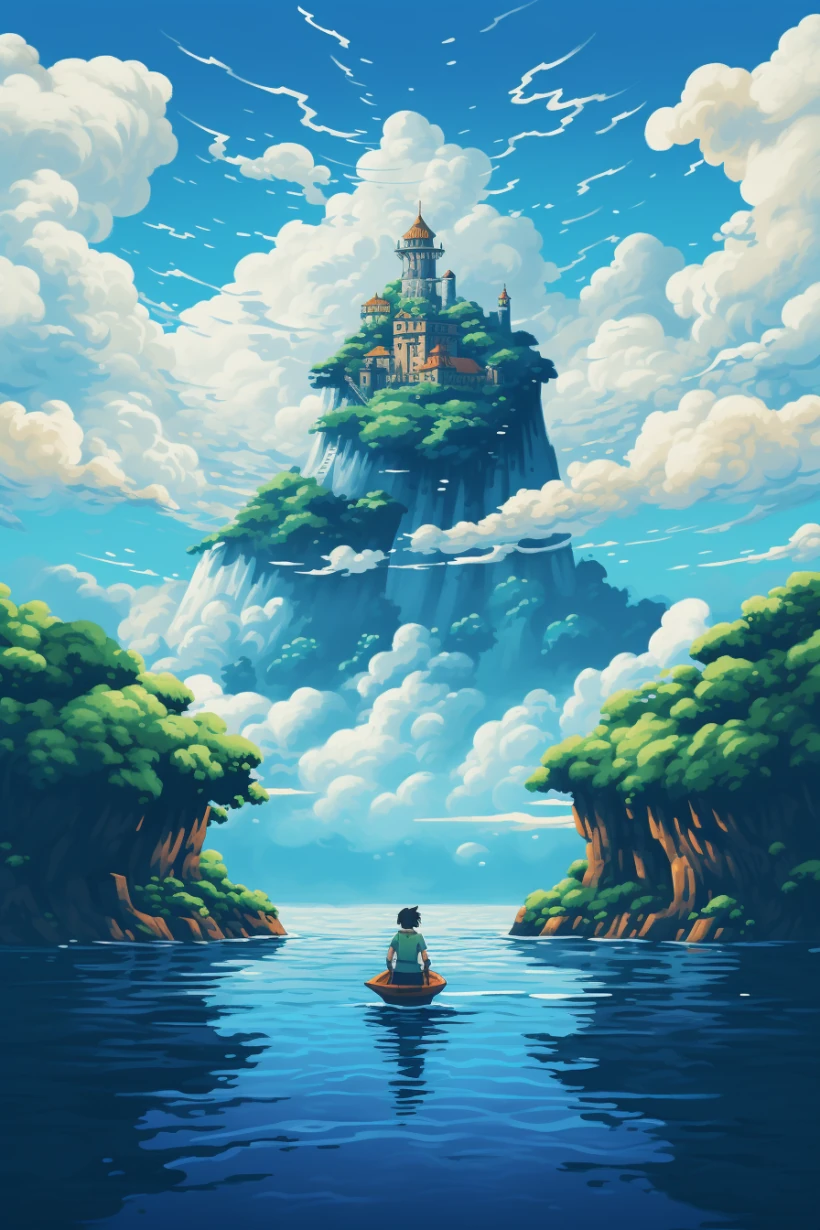 Pixel Explorer Cloud Island